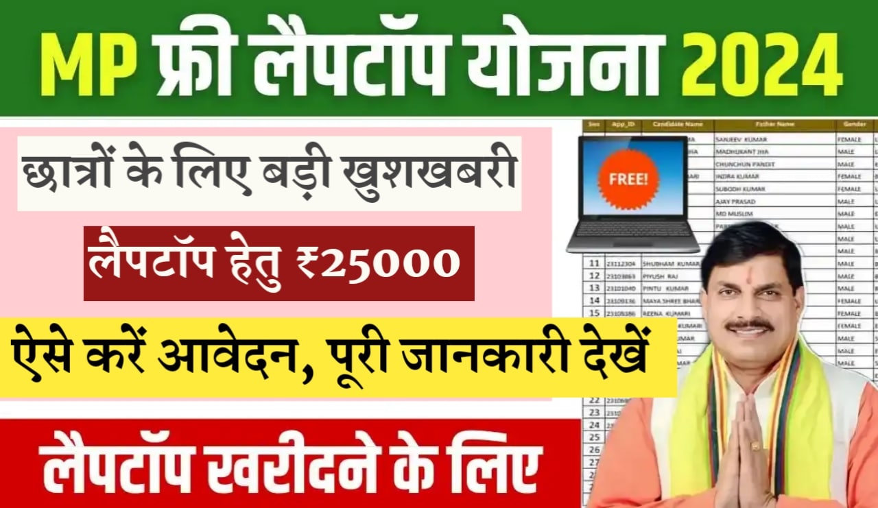 MP Laptop Yojana List 2025: एमपी बोर्ड फ्री लैपटॉप योजना की सूची जारी